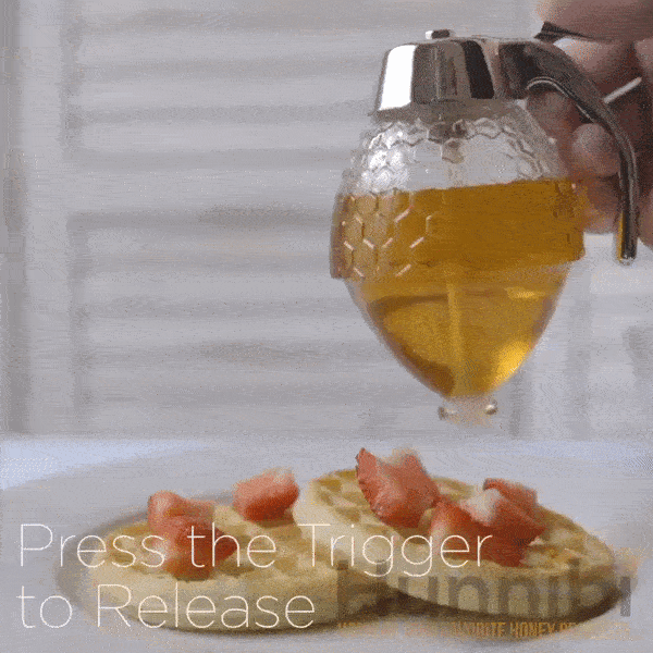 Pour Honey Like A Pro With The Hunnibi No Drip Honey Dispenser - Shut Up  And Take My Money