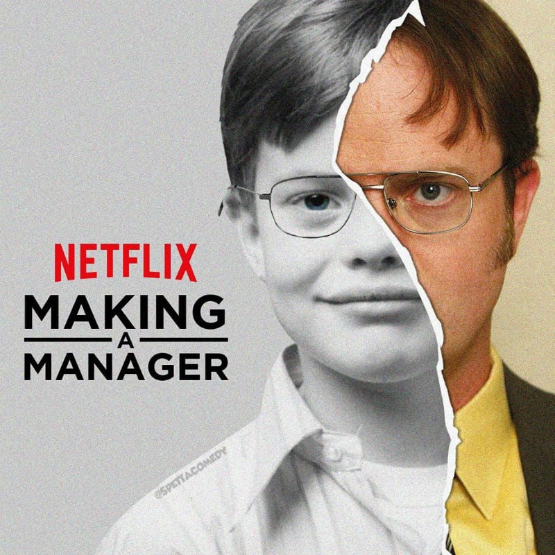 making a manager dwight schrute meme
