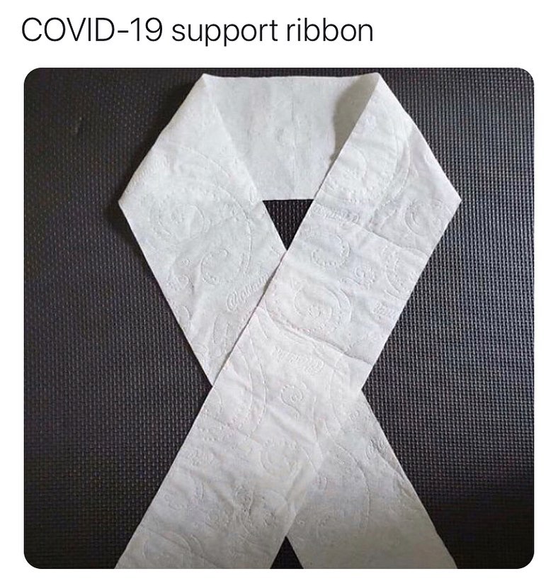 Covid 19 Support Ribbon - Coronavirus Toilet Paper Meme - Shut Up ...