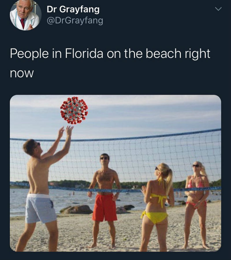 people in florida at the beach 