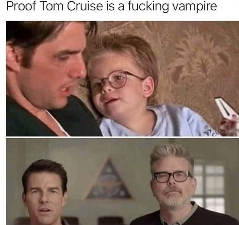 proof tom cruise is a vampire meme