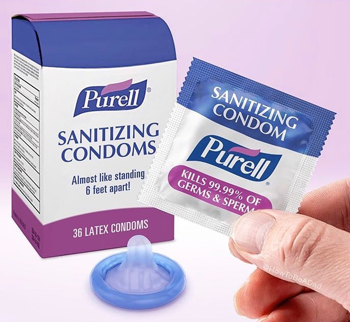 purell sanitizing condoms 