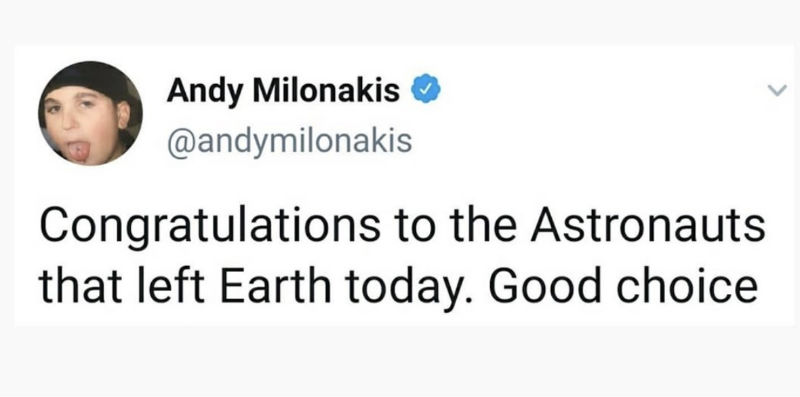 congratulations to the astronauts 