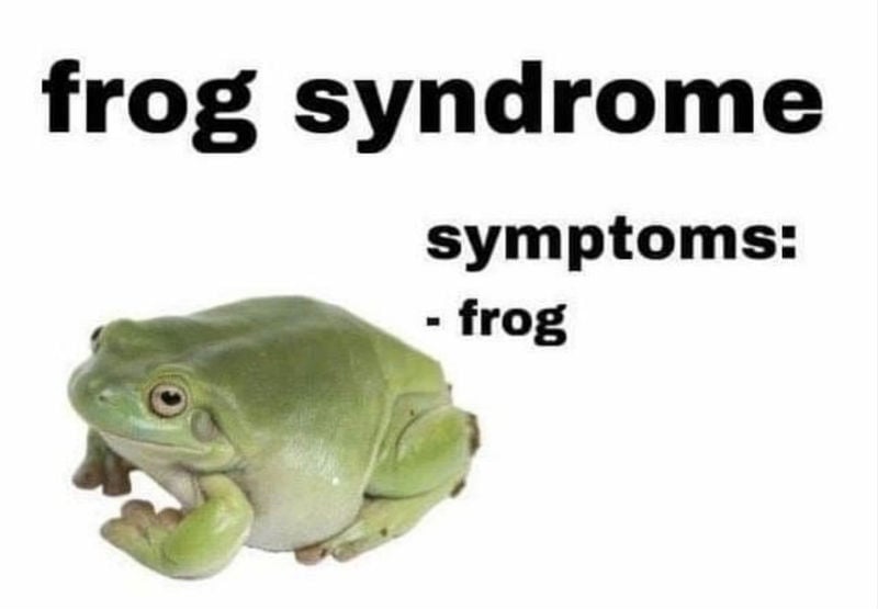 frog syndrome symptoms frog 