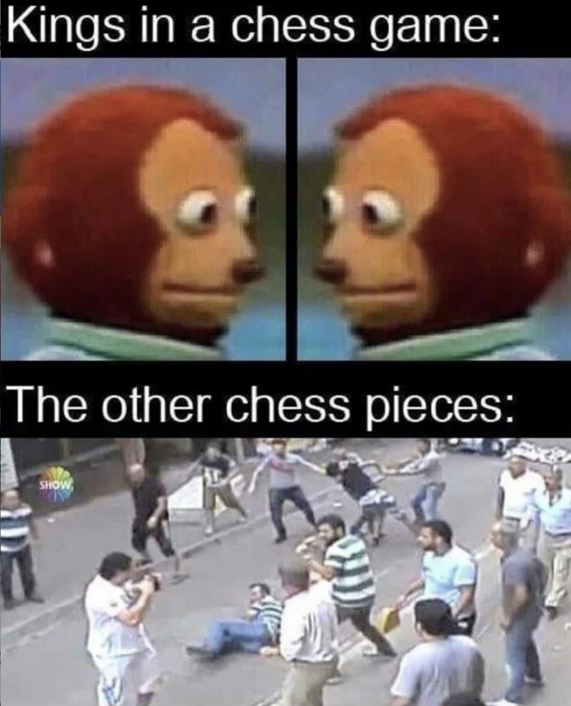 kings in a chess game meme