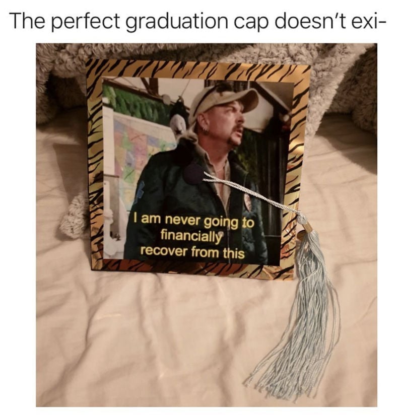 tiger king graduation cap 