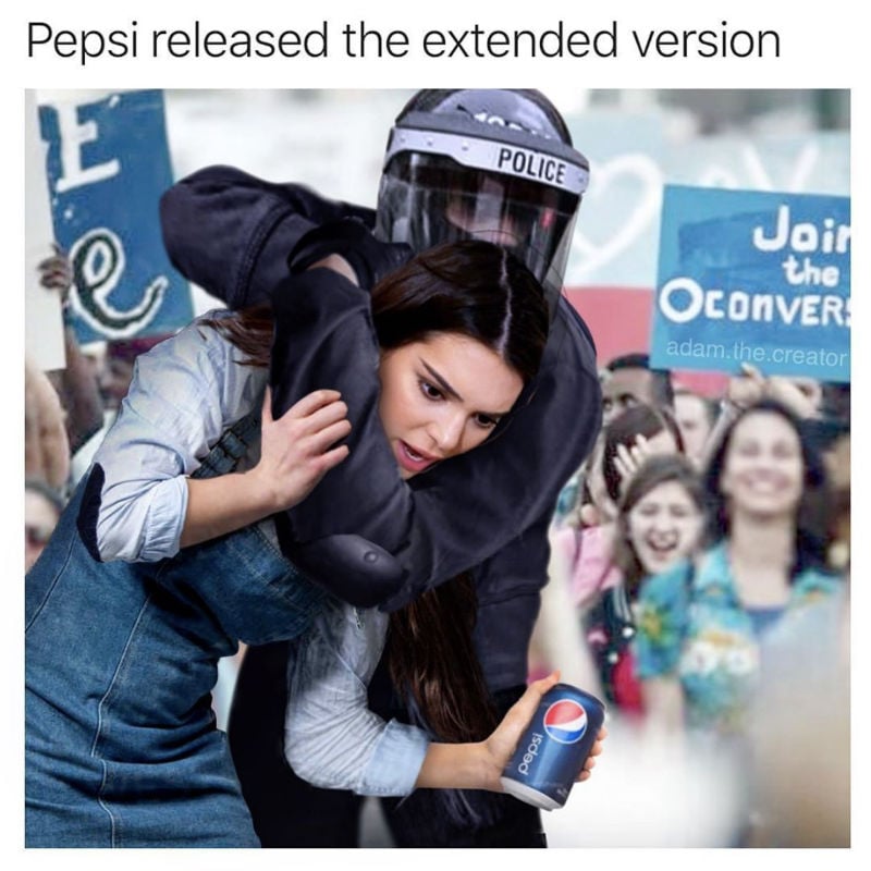 kendall jenner pepsi protest 