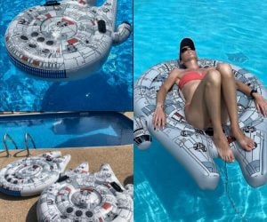 Star Wars Millennium Falcon Pool Float – Take charge like Rey or Han Solo on this full-size inflatable with awesome detailed graphics!