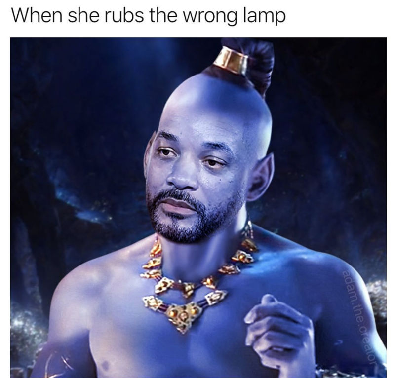 when she rubs the wrong lamp 