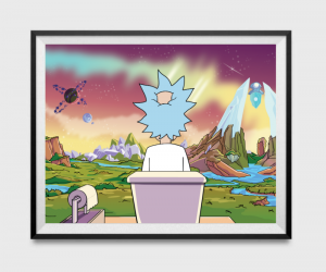 Rick and Morty Bathroom Poster – Nothing can beat the bliss of pooping it utter solitude. Just like our man Rick here.
