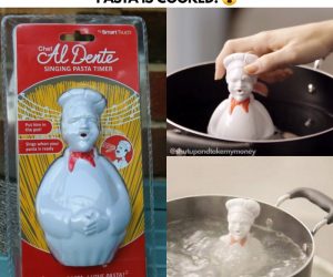 Chef Al Dente Singing Pasta Timer – You’ll never need to wonder or worry if your pasta is done ever again!
