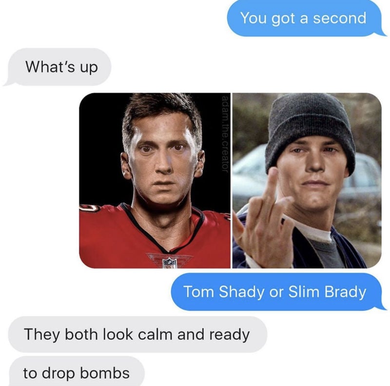 tom shady or slim brady meme