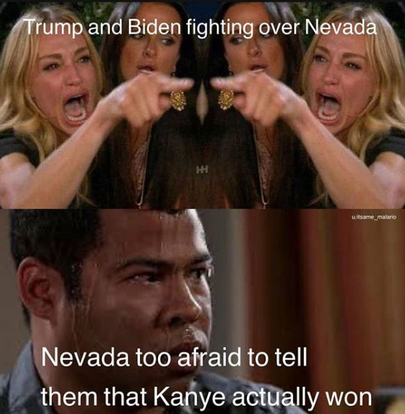 trump and biden fighting over nevada meme