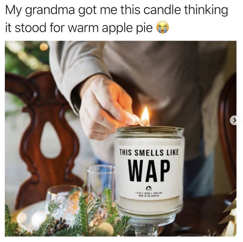 wap candle meme