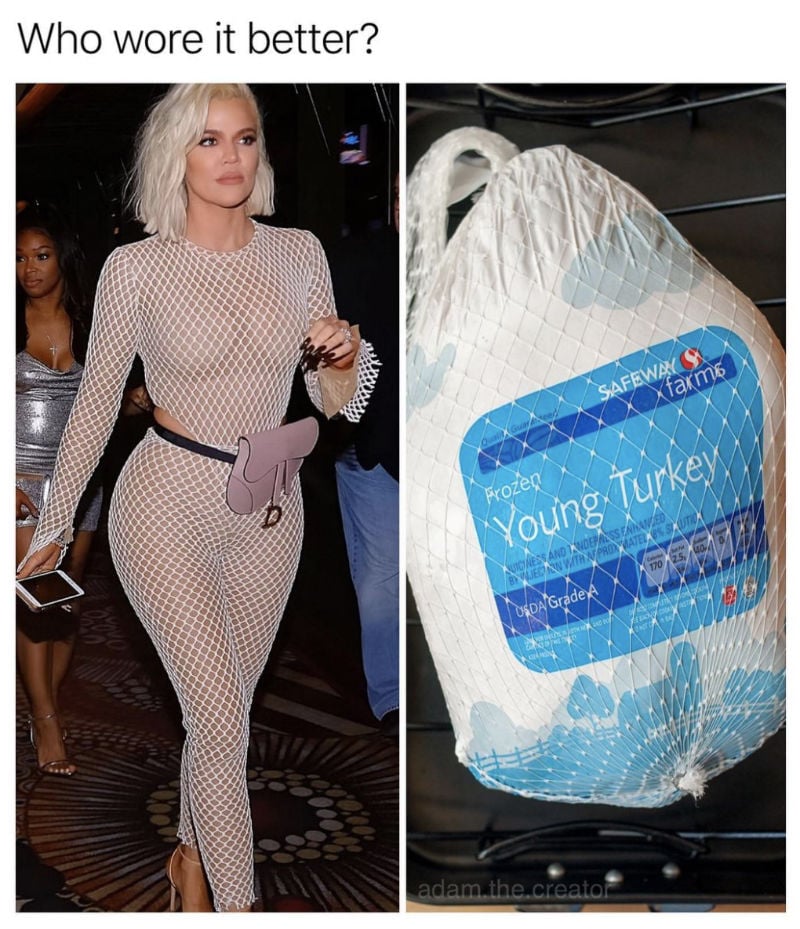 who wore it better khloe or turkey 