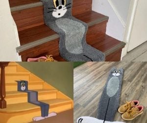 Flat Tom Stair Rug – This Tom rug looks like something straight out of the cartoon!