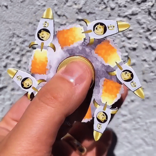 Dogecoin Fidget Spinner – To the moon with this Dogecoin Fidget Spinner!