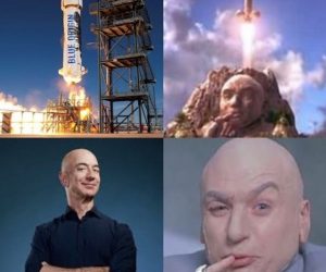 Jeff Bezos Dr Evil Rocket Launch Meme