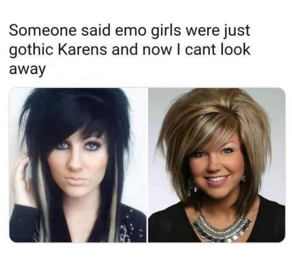 emo girls are gothic karen 