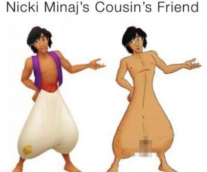Nicki Minaj Cousin’s Friend Aladdin Swollen Balls – Meme