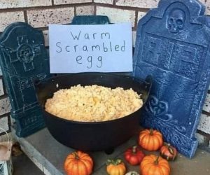 Warm Scrambled Egg Halloween Decorations – Meme