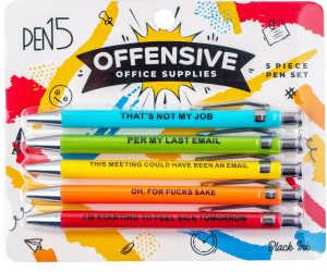 Offensive Pens – Finally, the pen set no one asked for!