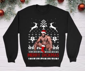 Barry Merry Dickmas Funny Ugly Sweater – Have yourself a Barry Merry Dickmas with this hilarious ugly sweater!
