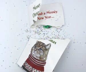 Enjoy the holidays even more with this musical card that will sing non-stop for over three hours with people singing a Christmas carol using only “meows.” It’s just incredible! Oh