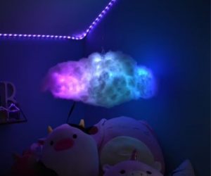   Cloud Lights  – Cloud light comes with a remote control or a private app to control the colors and or modes! 